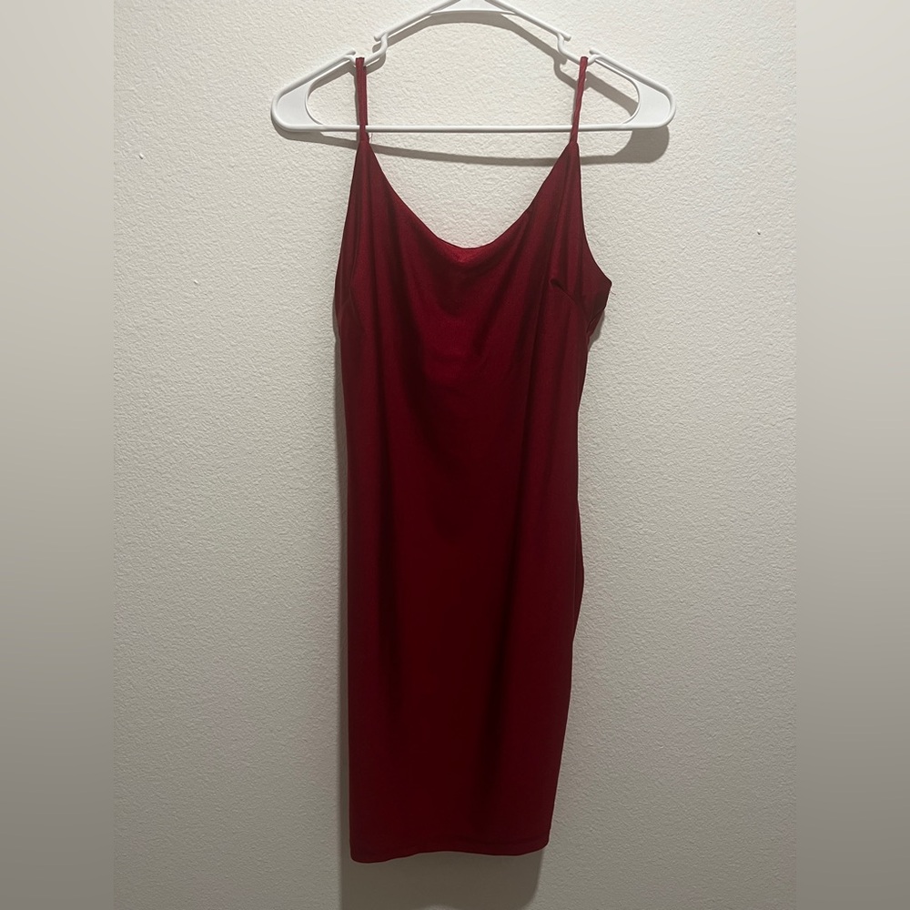 Iris Red Slip Dress